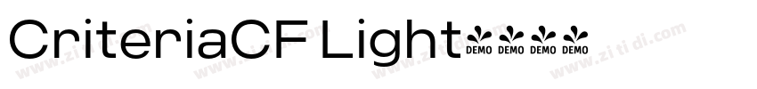 CriteriaCF Light字体转换